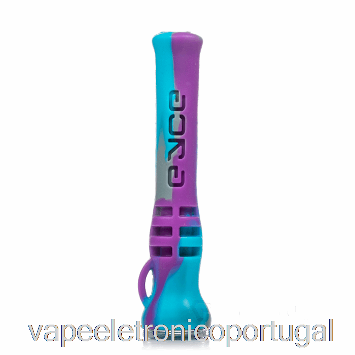 Vape Eletrônico Eyce Shorty Silicone Chillum Mermaidpur (azul/cinza/roxo)